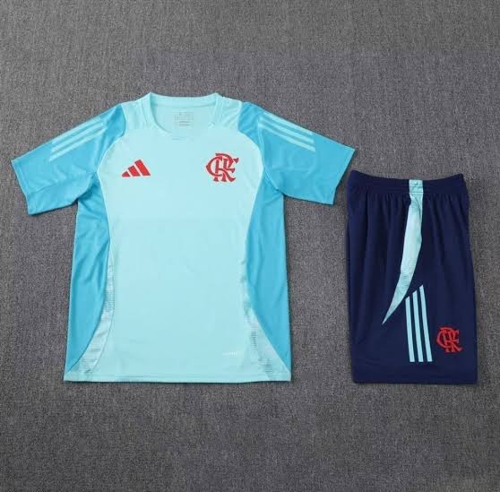 Conjunto Flamengo Treino - Azul Claro  2025/26